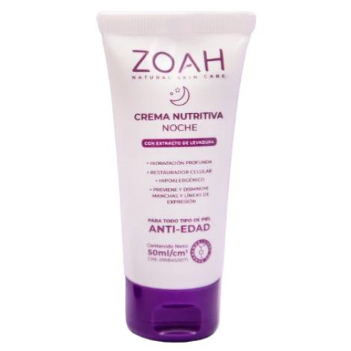 CREMA NUTRITIVA NOCHE ANTIEDAD 50ML (ZOAH)